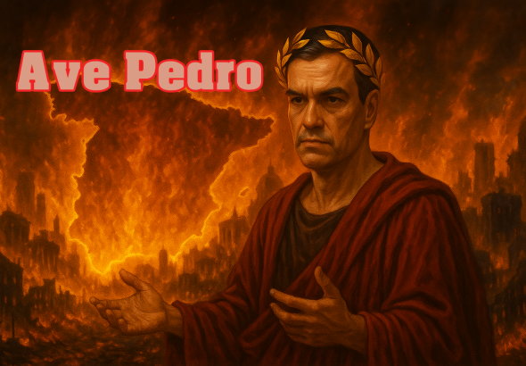 Ave Pedro, Spain is burning: the darkest summer and a government under fire.