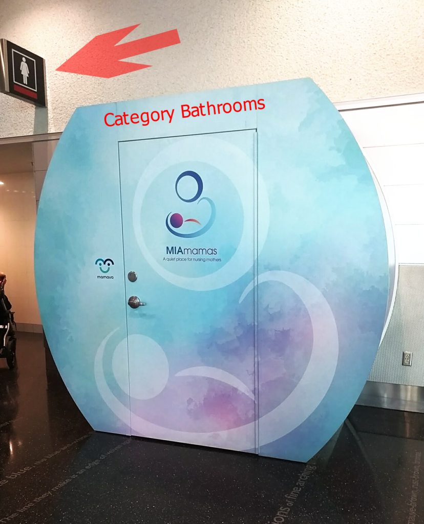 An outrage to human nature, the closets for breastfeeding the child